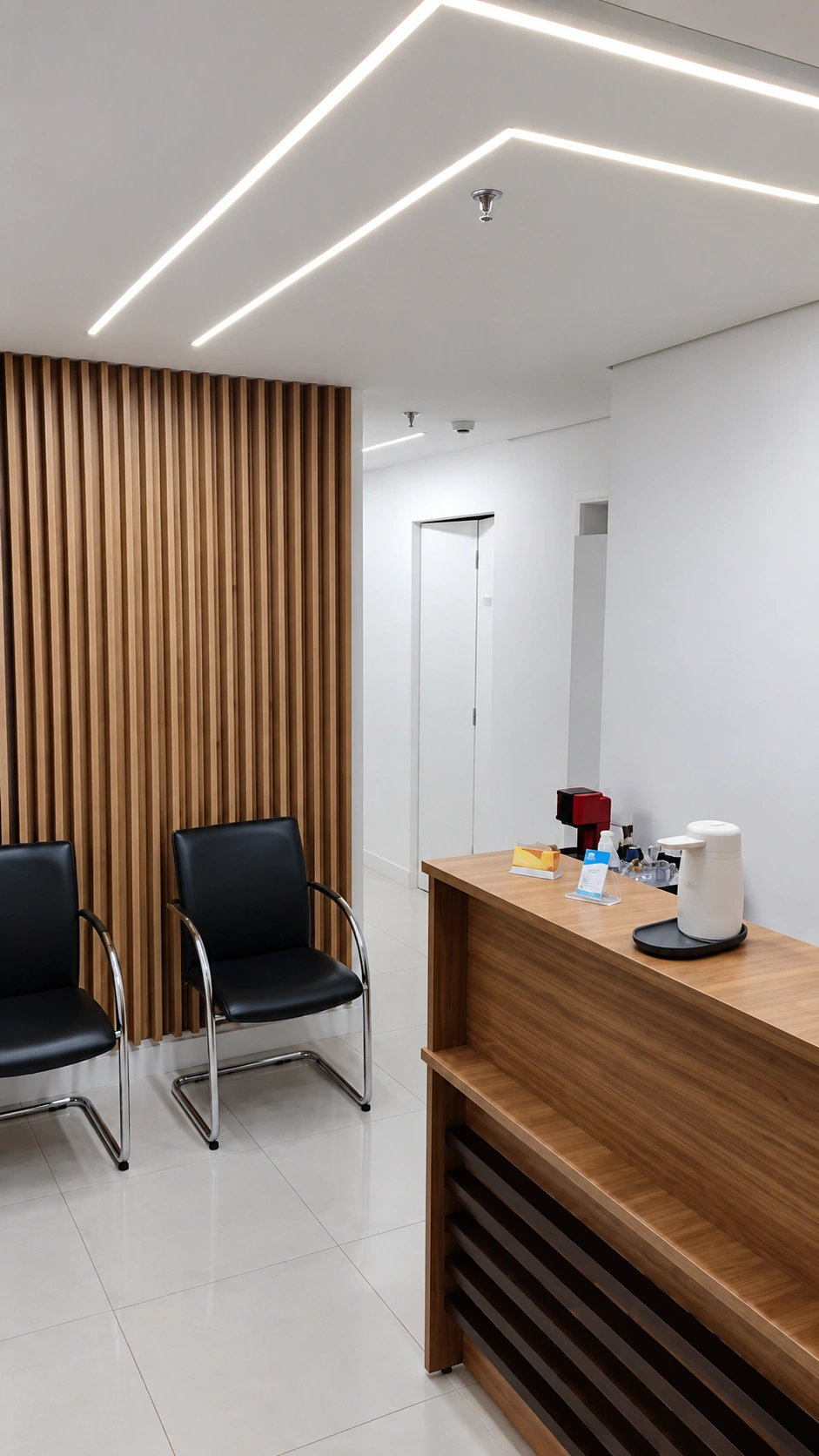 Recepção do consultório em Santana